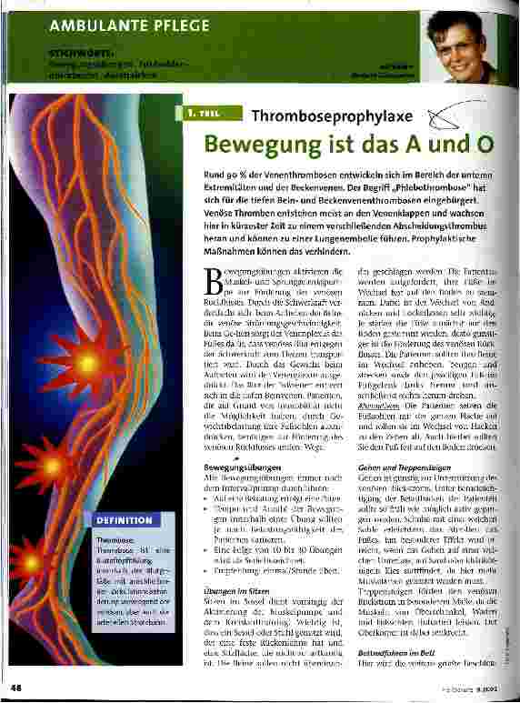 Vorschauseite 1: Bewegung ist das A und O 1. Teil