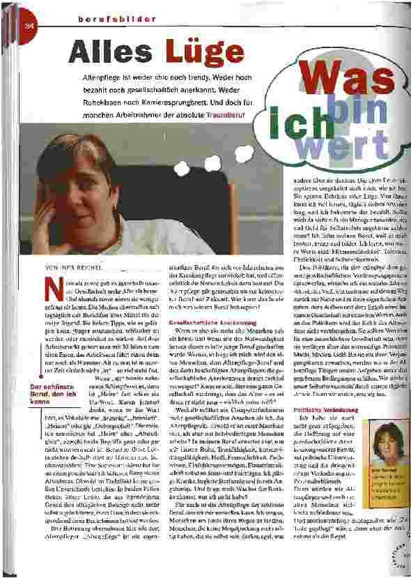 Vorschauseite 1: Alles Lüge