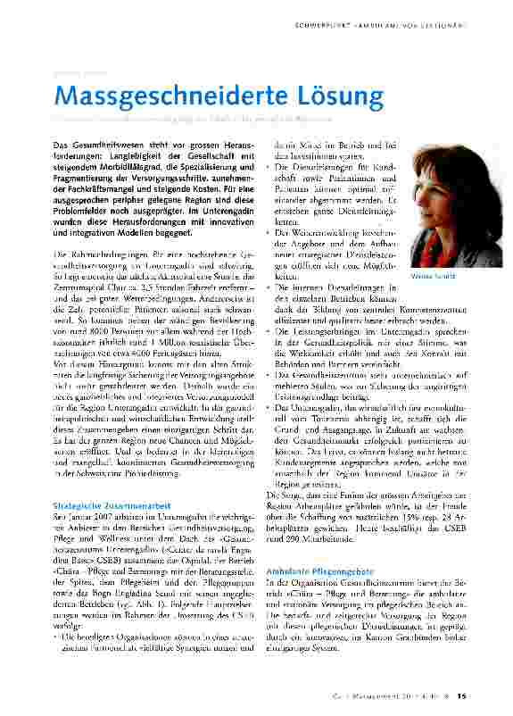Vorschauseite 1: Massgeschneiderte Lösung