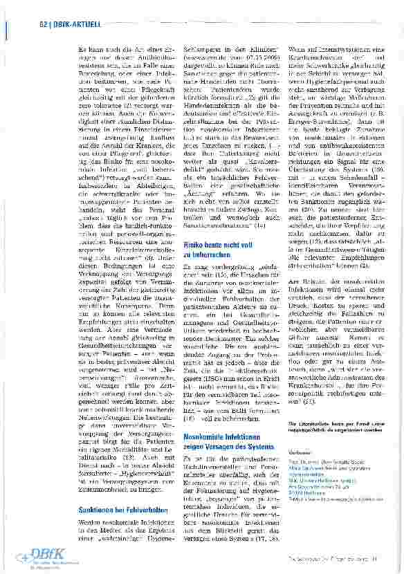 Vorschauseite 3: KrankenhausinfektionenWenn zu wenige Hände zu viele Kranke versorgen