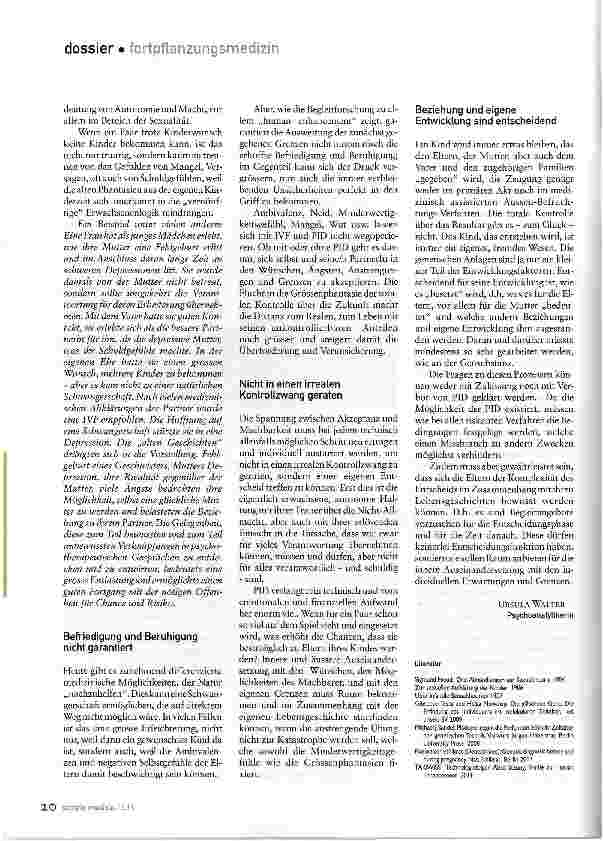 Vorschauseite 2: Auch biologisch kann Zeugung nicht voll gesteuert werden