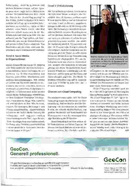 Vorschauseite 2: Cloud Computing ist IT-Trend des Jahres