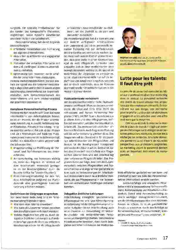Vorschauseite 2: War for Talent» bedingt systematisches Personalmarketing