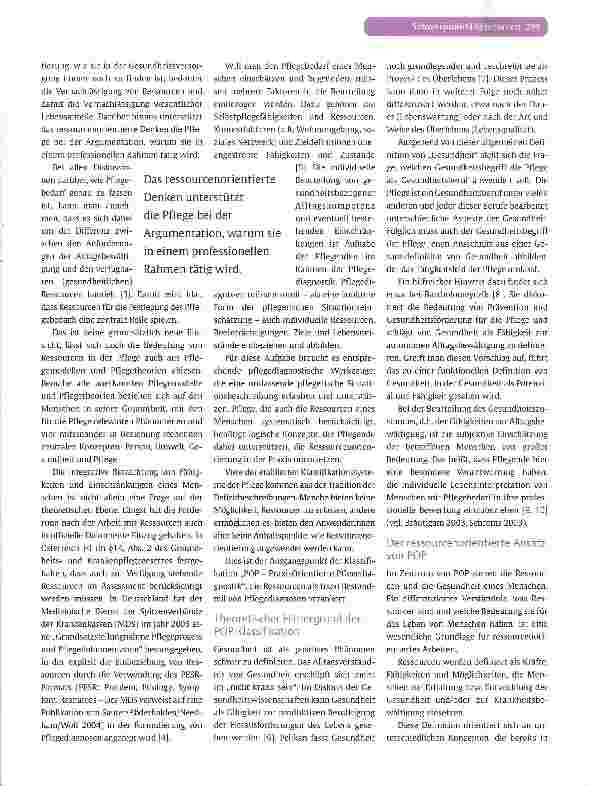 Vorschauseite 2: POP - Praxisorientierte Pflege und Ressourcenorientierung in der Pflegediagnostik