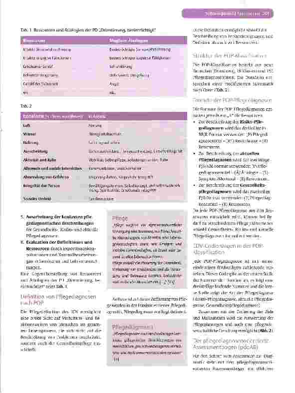 Vorschauseite 4: POP - Praxisorientierte Pflege und Ressourcenorientierung in der Pflegediagnostik