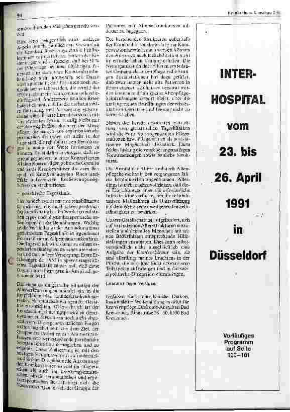 Vorschauseite 2: Der alte Mensch im Krankenhaus