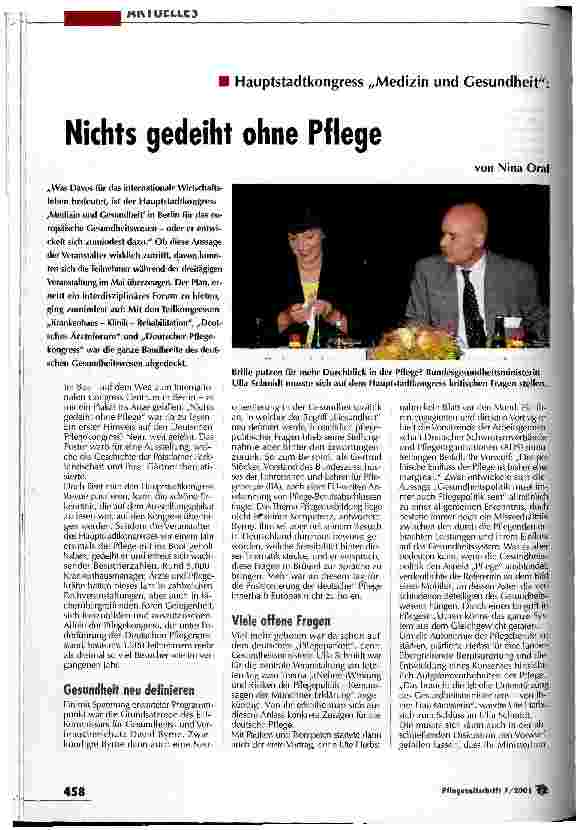 Vorschauseite 1: Nichts gedeiht ohne Pflege