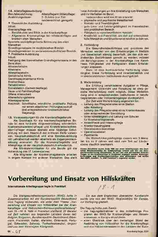 Vorschauseite 1: Vorbereiten und Einsatz von Hilfskräften