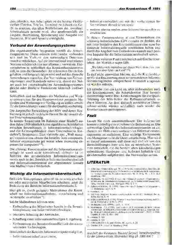 Vorschauseite 4: Informationsmanagement im Krankenhaus
