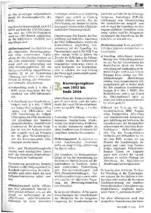 Vorschauseite 2: DRG - Viele Aufgaben müssen noch erledigt werden