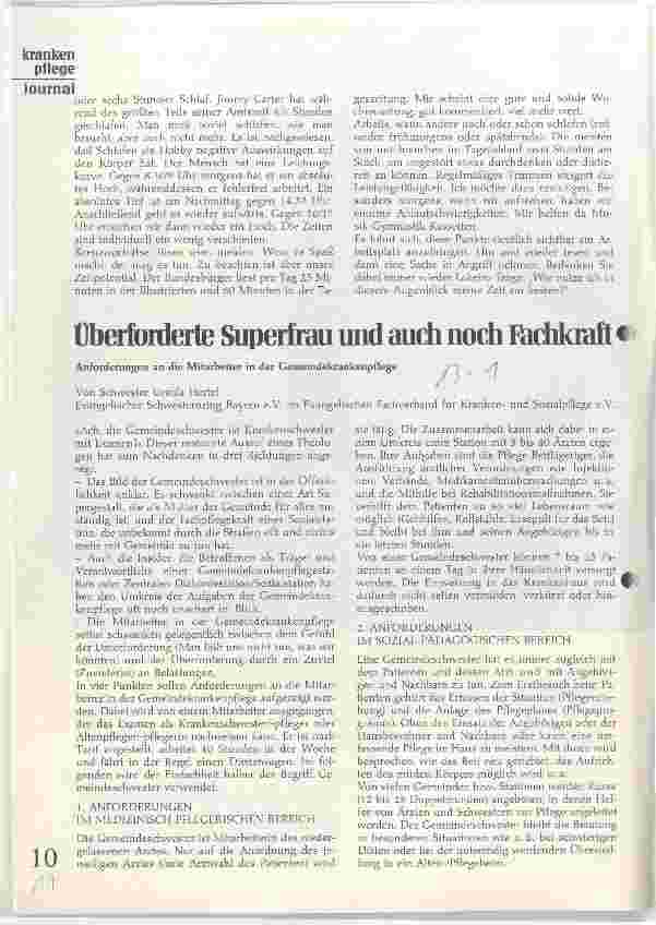 Vorschauseite 1: Überforderte Superfrau und auch noch Fachkraft