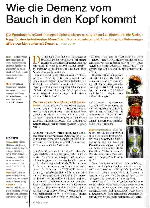 Vorschauseite 1: Wie die Demenz vom Bauch in den Kopf kommt