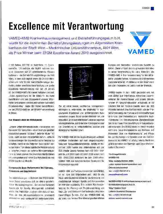Vorschauseite 1: Excellence mit Verantwortung
