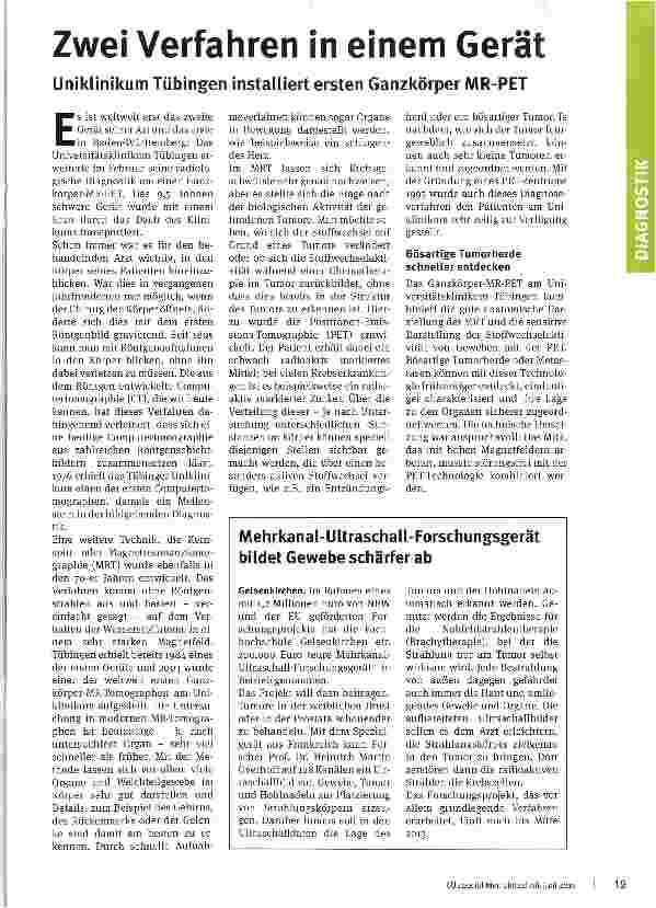 Vorschauseite 1: Zwei Verfahren in einem Gerät