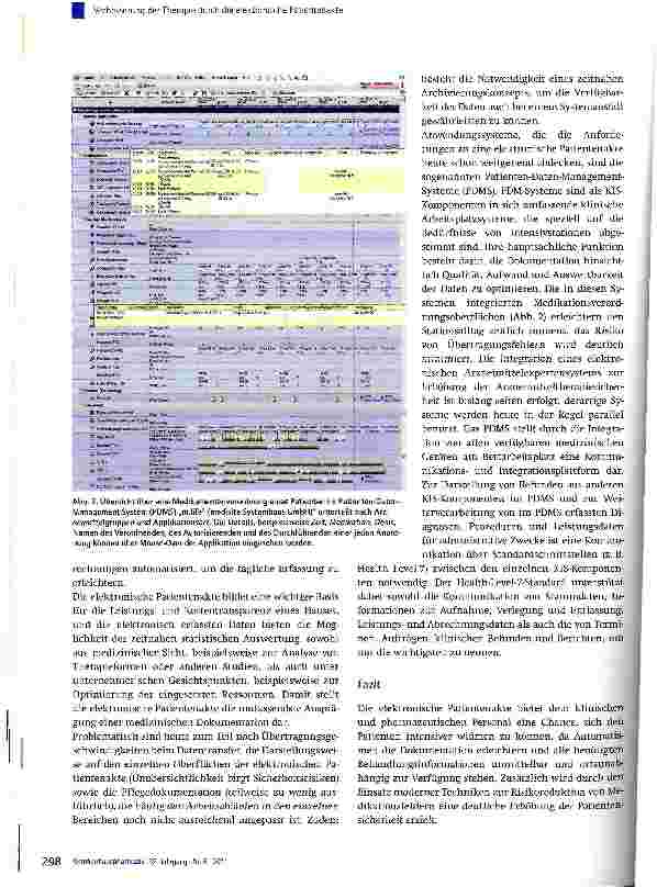 Vorschauseite 3: Verbesserung der Therapie durch die elektronische Patientenakte