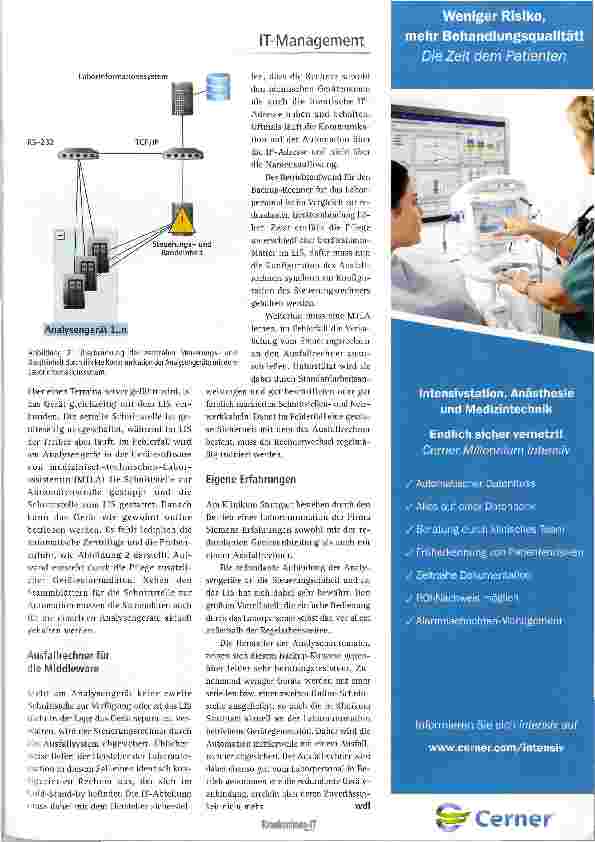 Vorschauseite 2: Laborautomation und Backup Konzepte