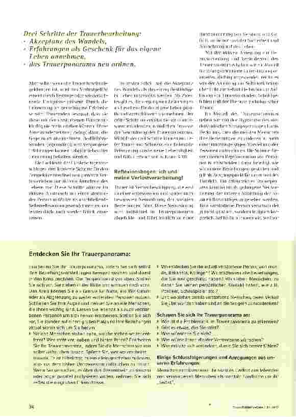 Vorschauseite 3: Aus der Trauer ins Leben finden