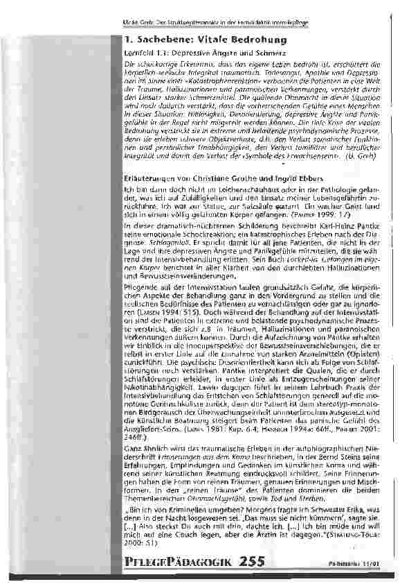 Vorschauseite 4: Der Strukturgitterumsatz in der Fachdidaktik Intensivpflege