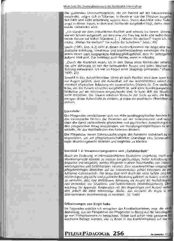 Vorschauseite 5: Der Strukturgitterumsatz in der Fachdidaktik Intensivpflege