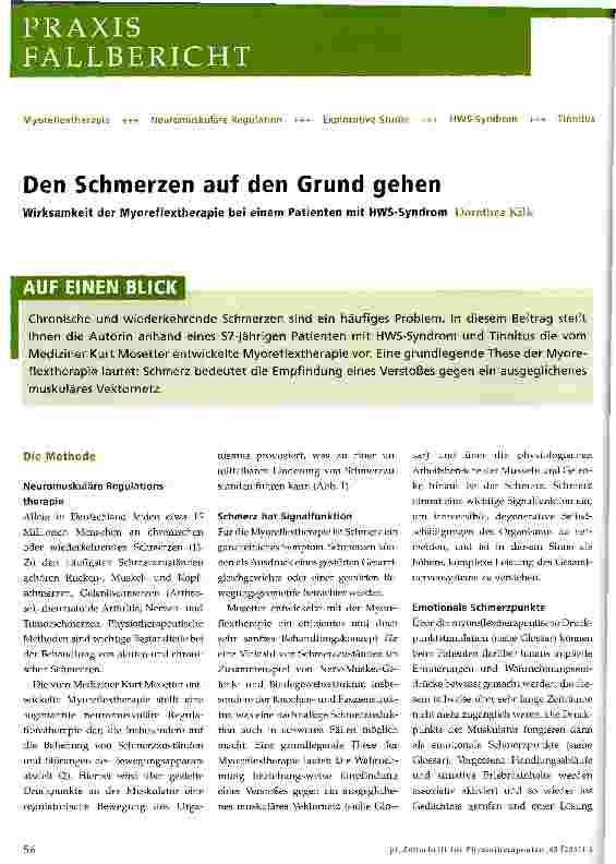 Vorschauseite 1: Den Schmerzen auf den Grund gehen