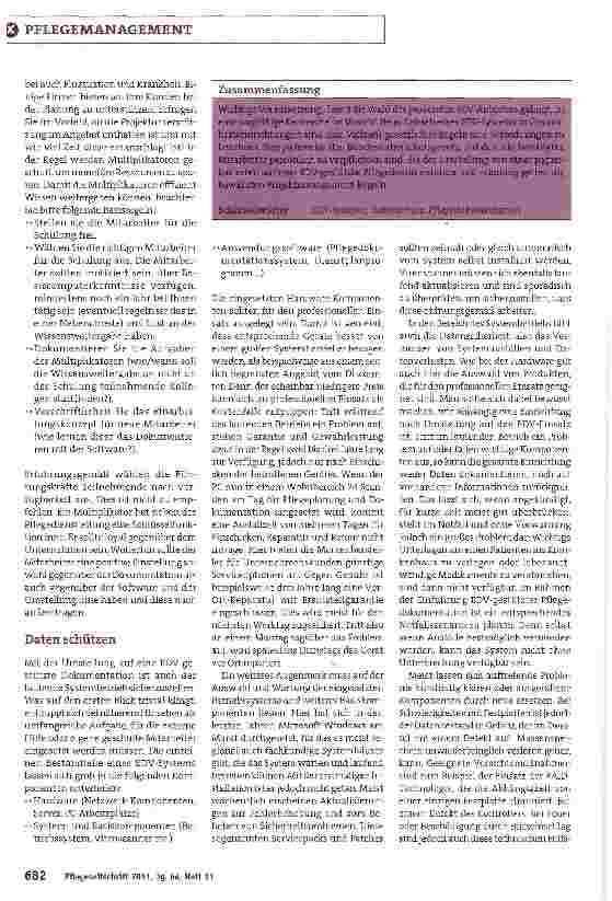 Vorschauseite 3: EDV statt Papier!