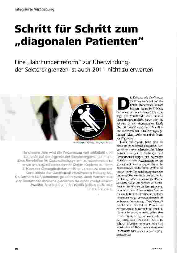 Vorschauseite 1: Schritt für Schritt zum „diagonalen Patienten