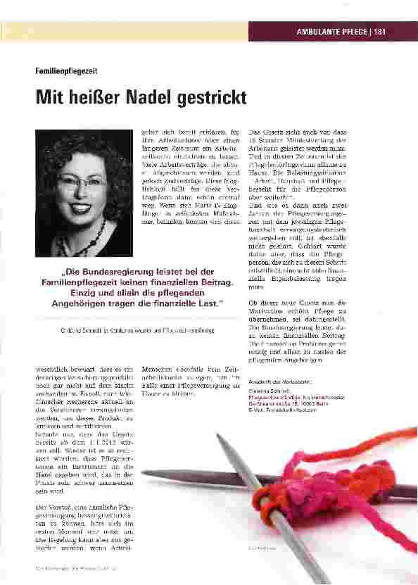 Vorschauseite 1: Mit heißer Nadel gestrickt