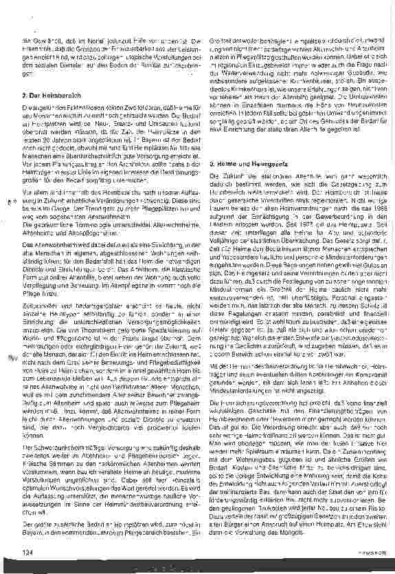 Vorschauseite 2: Die Zukunft der stationären Altenhilfe Bayr. Staatsministerium für Arbeit und Sozialordnung