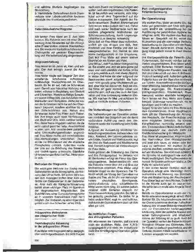 Vorschauseite 2: Braun-Preis für Krankenpflegeschulen (Ost) 1990: 1. Preis verliehen an eine Schülergruppe der Medizinischen Fachschule Dr.M. Blank
