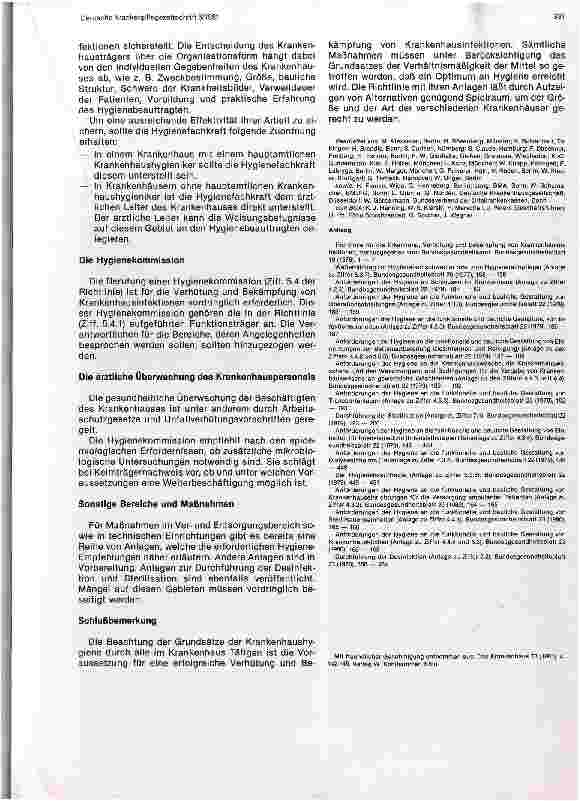 Vorschauseite 3: Erläuterungen der Deutschen Krankenhausgesellschaft zur Anwendung der Richtlinie des Bundesgesundheitsamtes