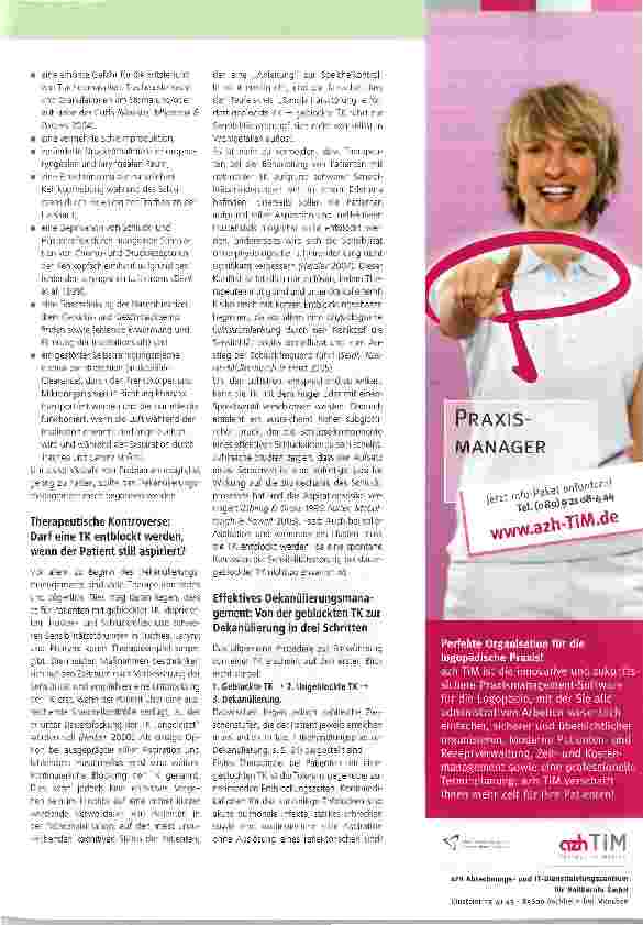 Vorschauseite 2: Dekanülierungsmanagement in der Frührehabilitation