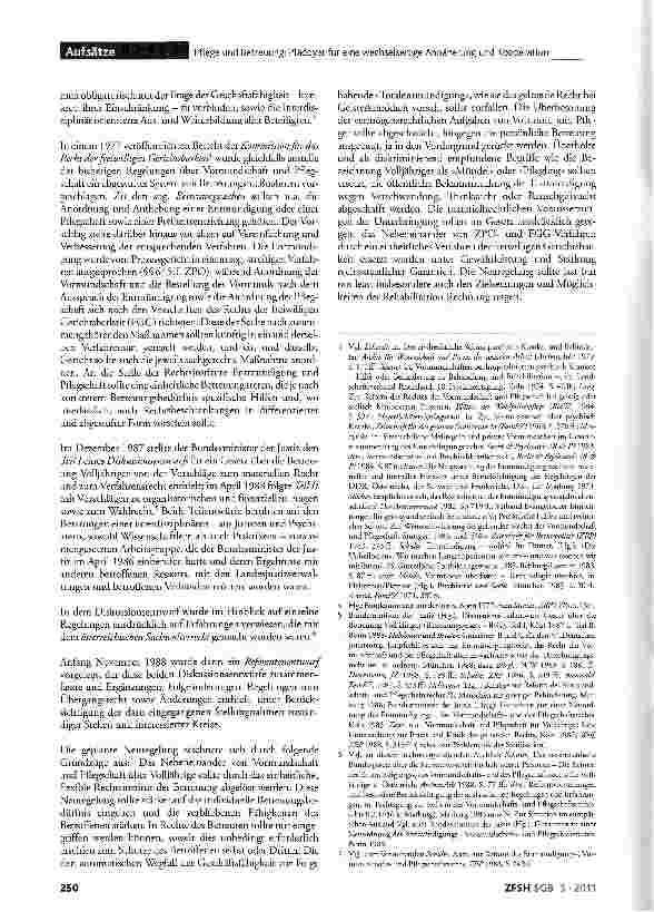 Vorschauseite 2: Pflege und Betreuung: Plädoyer für eine wechselseitige Annäherung und Kooperation