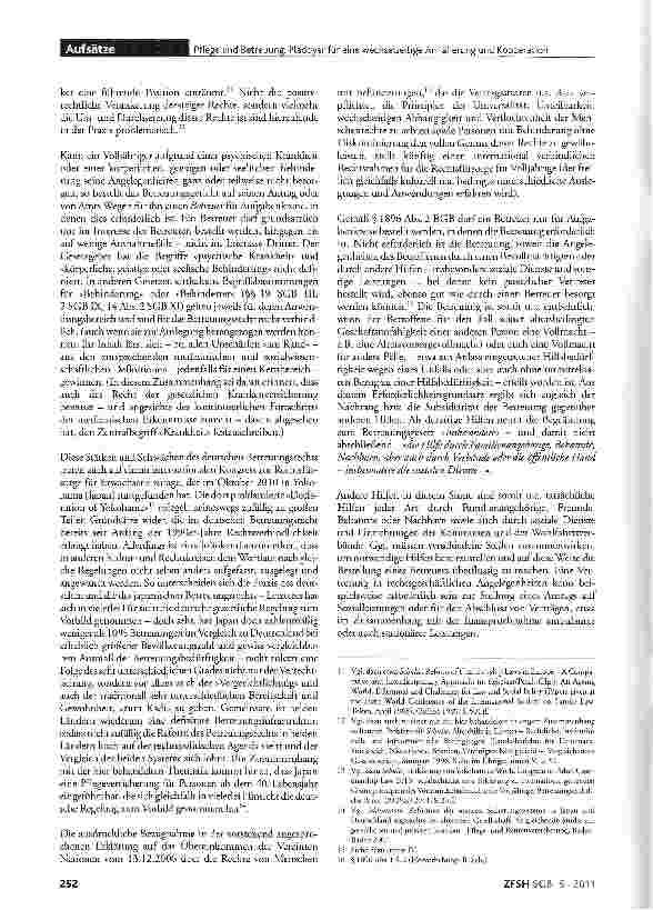 Vorschauseite 4: Pflege und Betreuung: Plädoyer für eine wechselseitige Annäherung und Kooperation