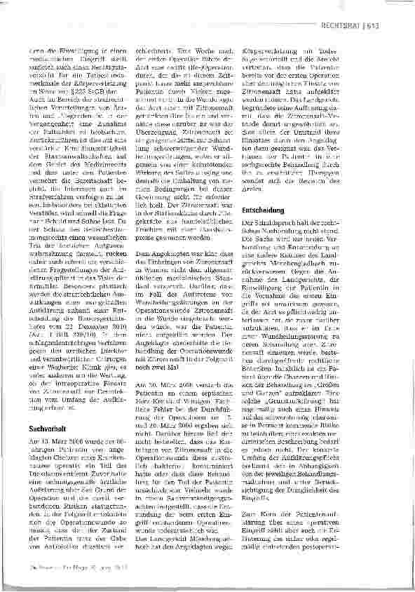 Vorschauseite 2: Zur Strafbarkeit einer Außenseitermethode