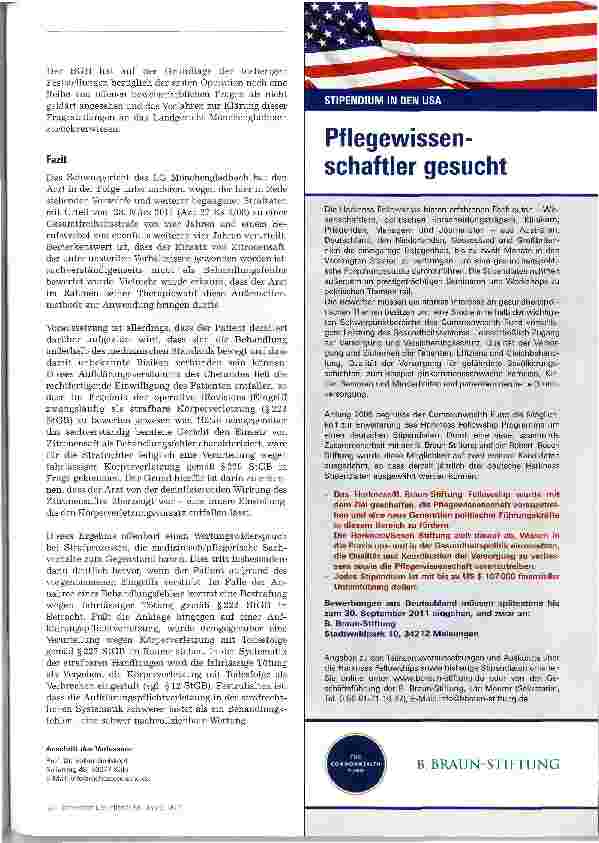 Vorschauseite 4: Zur Strafbarkeit einer Außenseitermethode