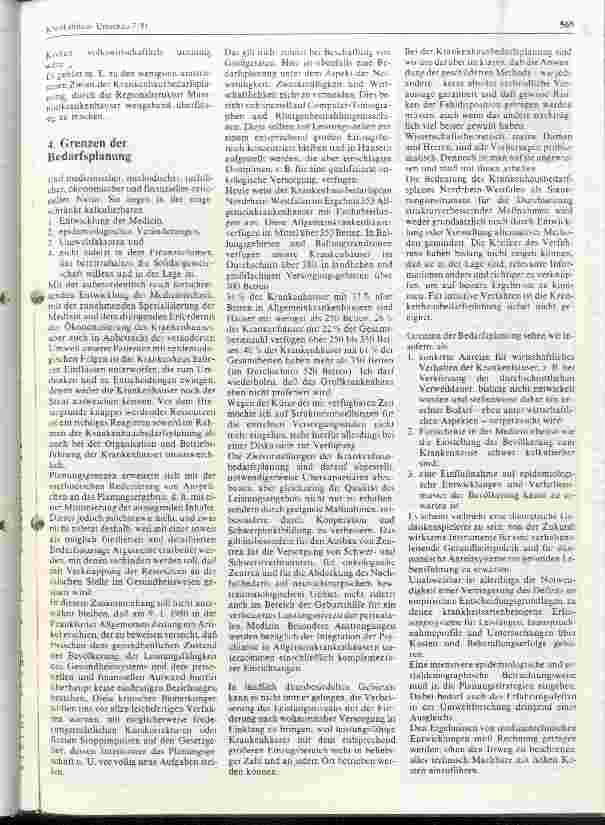 Vorschauseite 4: Aufgaben und Grenzen einer Krankenhausplanung aus der Sicht der Länder