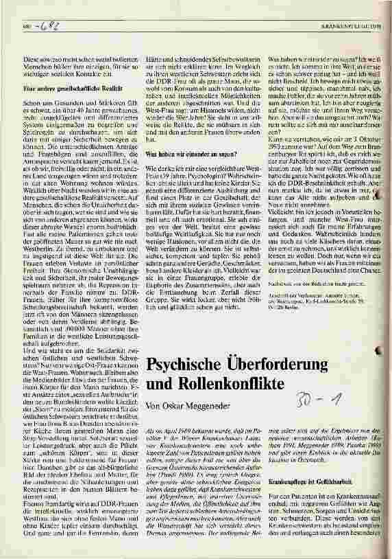 Vorschauseite 1: Psychische Überforderung und Rollenkonflikte