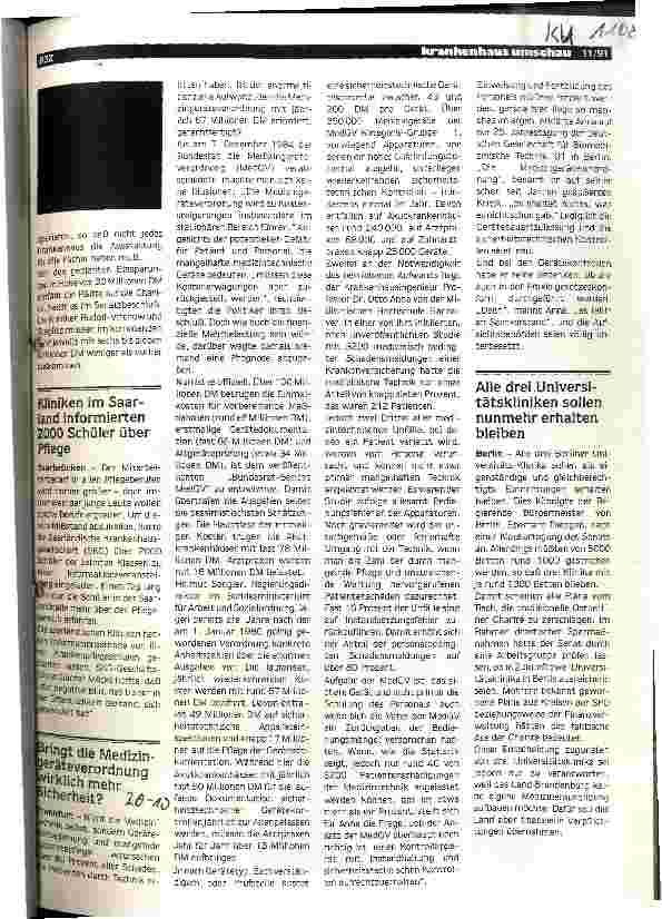 Vorschauseite 1: Bringt die Medizingeräteverordnung wirklich mehr Sicherheit?
