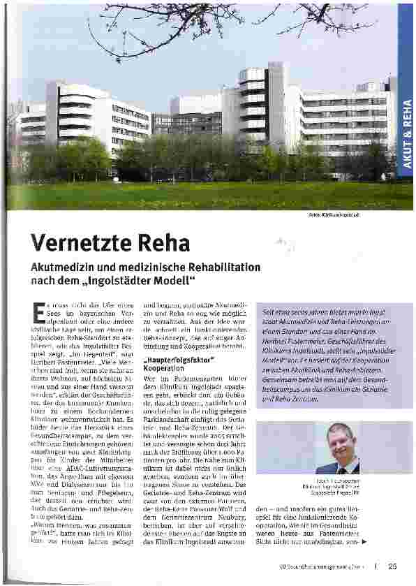Vorschauseite 1: Vernetzte Reha