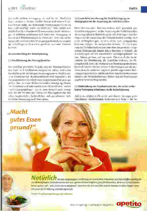 Vorschauseite 2: Dokumentation: Eckpunkte der Regierungskoalition zum Versorgungsgesetz (Auszüge)