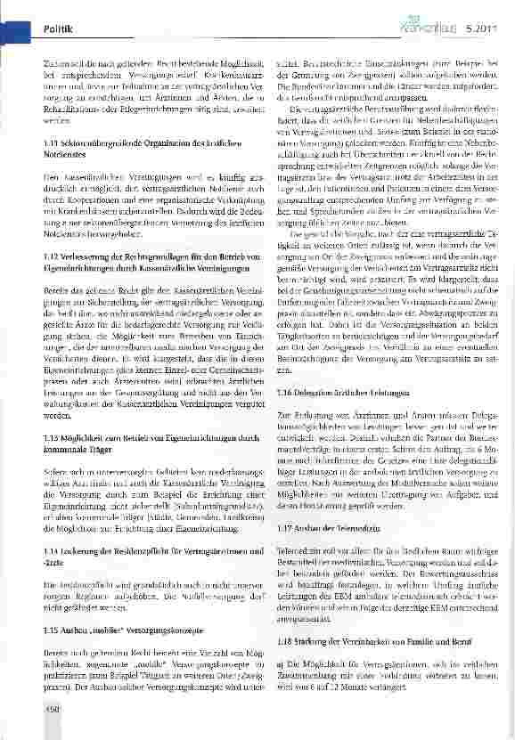 Vorschauseite 5: Dokumentation: Eckpunkte der Regierungskoalition zum Versorgungsgesetz (Auszüge)
