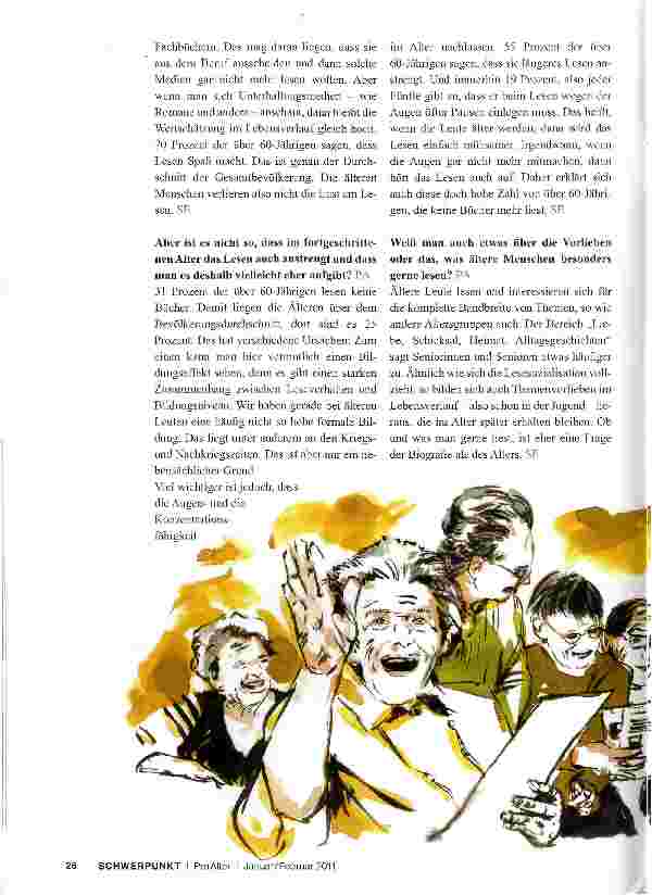 Vorschauseite 2: „Ob und was man gerne liest, ist eine Frage der Biografie und nicht des Alters