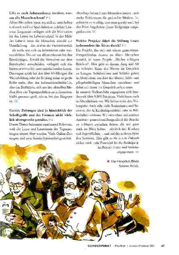 Vorschauseite 3: „Ob und was man gerne liest, ist eine Frage der Biografie und nicht des Alters
