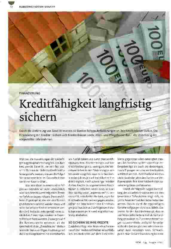 Vorschauseite 1: Kreditfähigkeit langfristig sichern