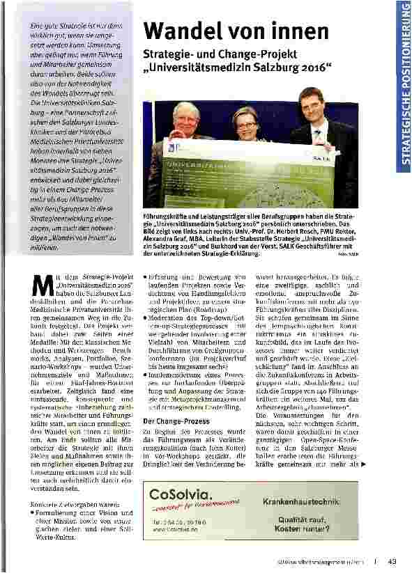 Vorschauseite 1: Wandel von innen