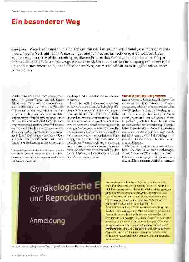 Vorschauseite 1: Ein besonderer Weg