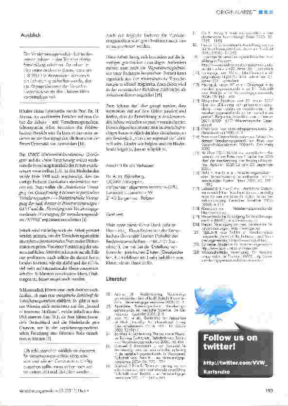 Vorschauseite 3: Der Facharzt für Versicherungsmedizin die Weiterbildung in Flandern