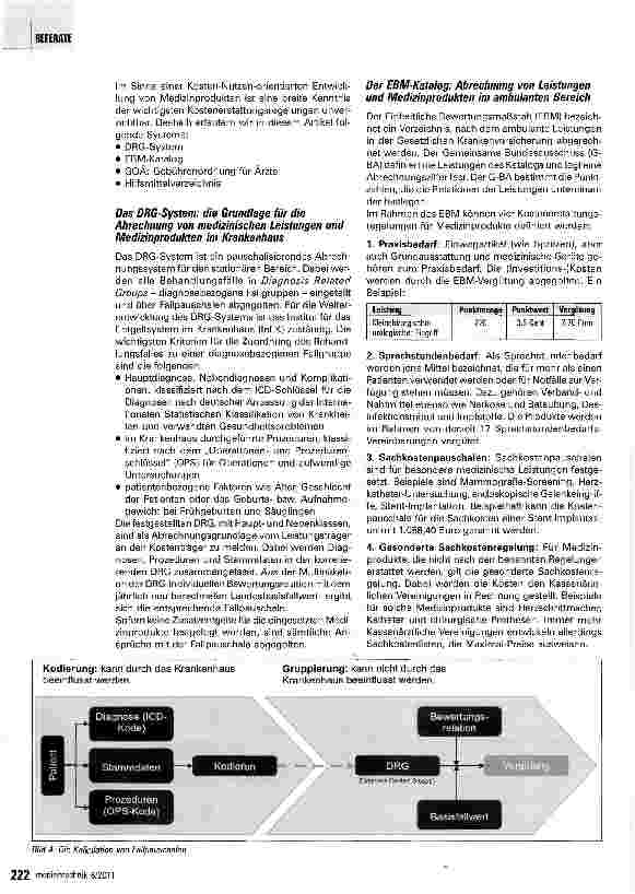 Vorschauseite 3: Die wichtigsten Kostenerstattungs regelungen für Medizinprodukte in Deutschland