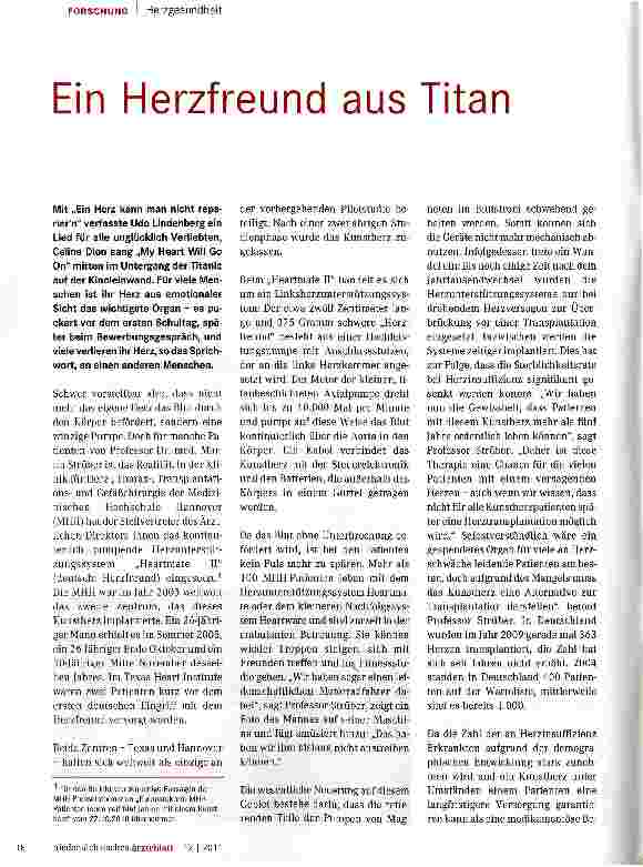 Vorschauseite 1: Ein Herzfreund aus Titan