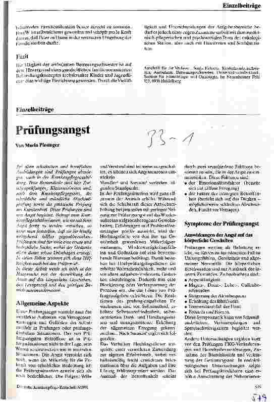Vorschauseite 3: Im Einsatz zu Hause - Ambulante Betreuung durch eine ambulante Betreuungsschwester einer Kinderkrebsstation